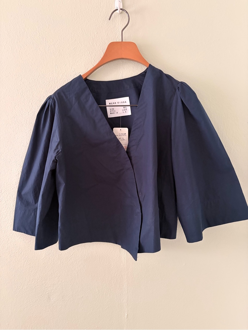 NWT Wear Cissa Navy Lady Shirt